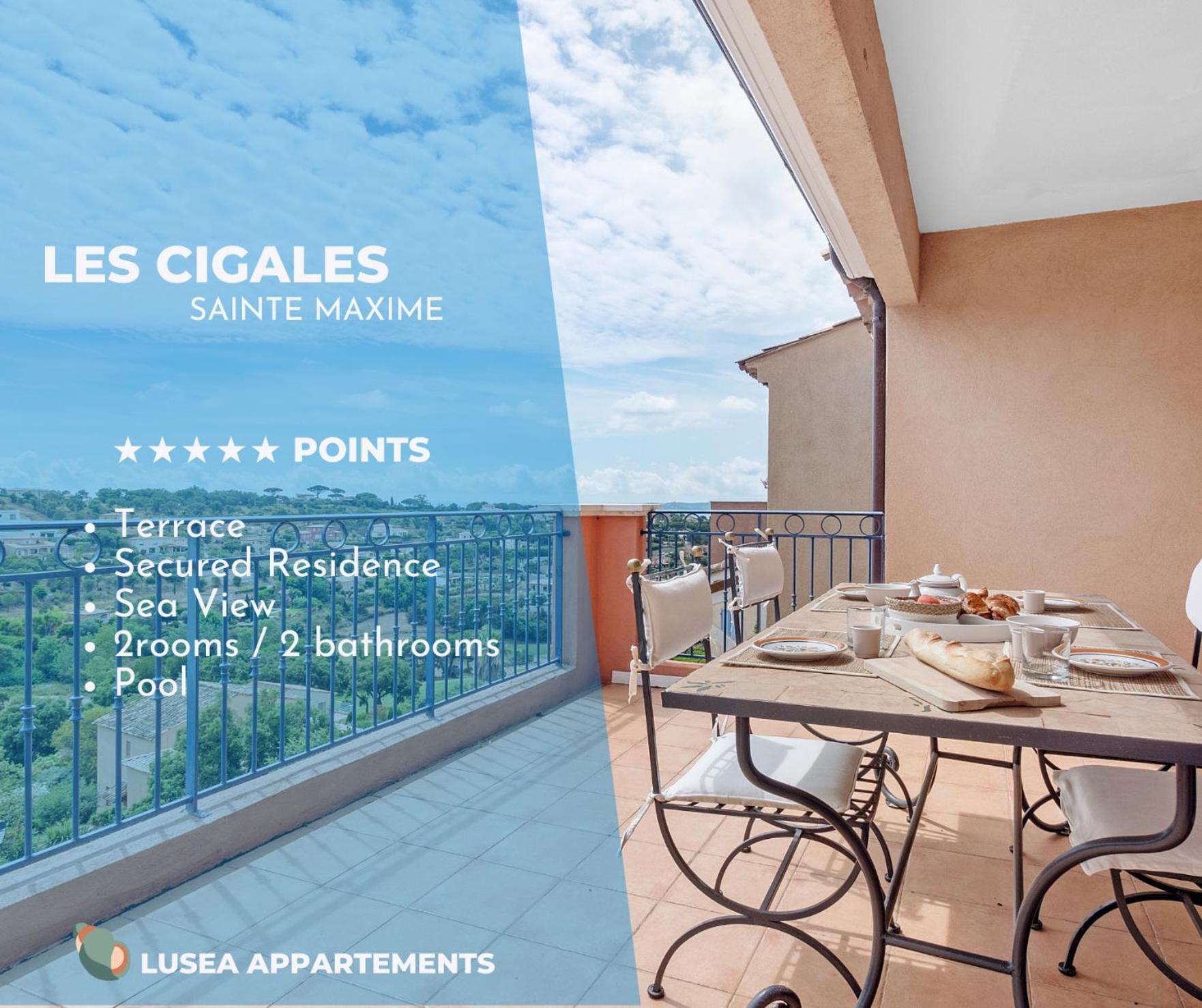 Apartamento Les Cigales, Superbe Vue - Golfe De Sainte-Maxime Exterior foto